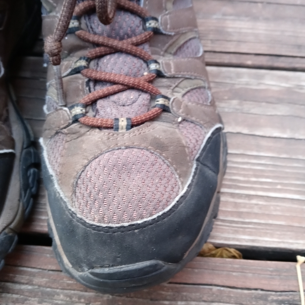 Merrell Men 10.5 Moab Mid Gore-Tex Dark Earth Hiking Trail Boots J87701 Get out - Picture 4 of 12